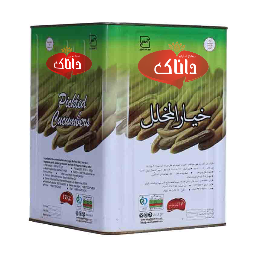  خیارشور فوق سوپر ویژه حلب داناک - 17 کیلوگرم 